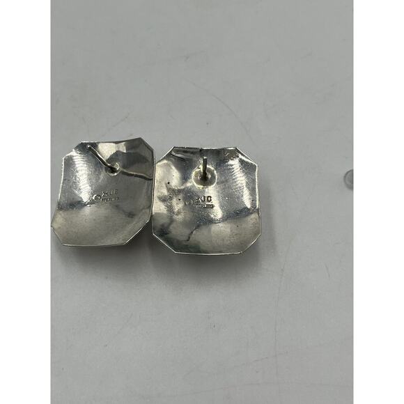 Jessie Claw Navajo Native American Signed Sterling Blue‎ Lapis Lazuli Earrings - Picture 7 of 8